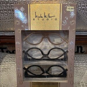Nicole Miller Studio Premium Reading Glasses Trio